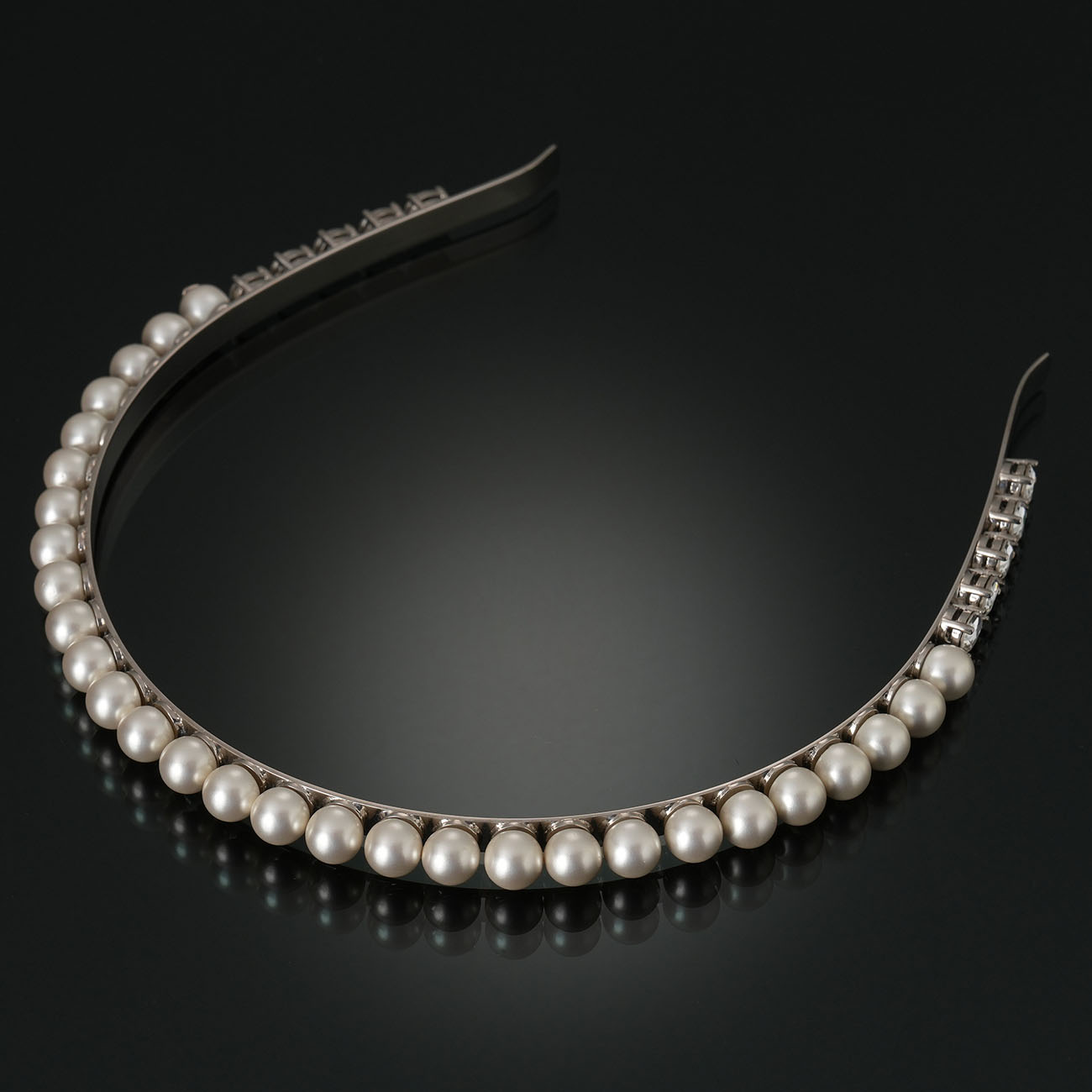 MIU MIU(USED)미우미우 5JH088 메탈 헤어밴드
